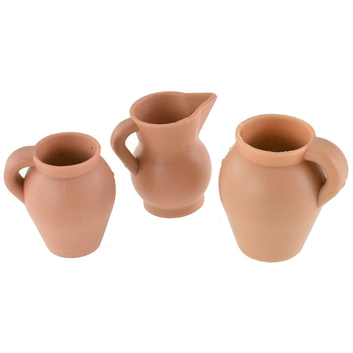 Conjunto de 3 ánforas h 3-3,5 cm