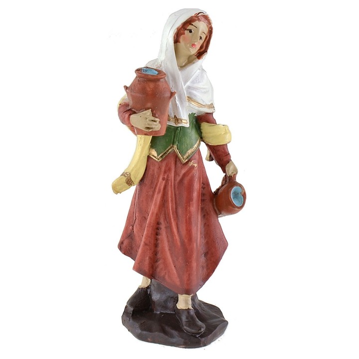 Pozo de resina con mujer serie 10 cm