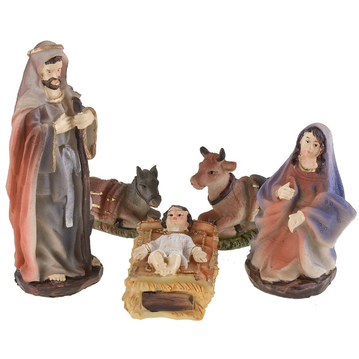 Natività 10 soggetti serie 12 cm in resina