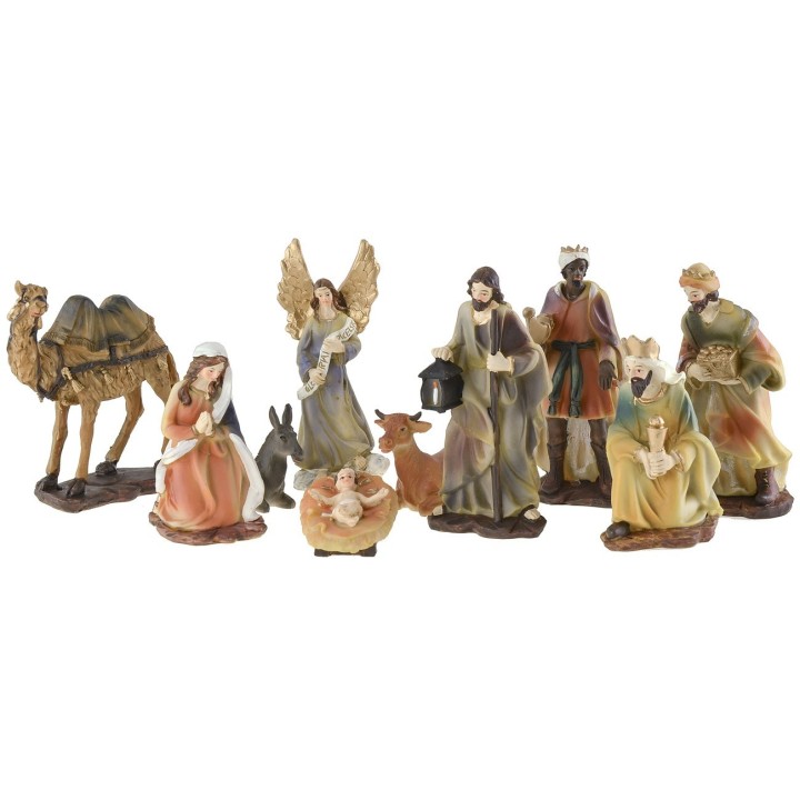 Natividad 10 figuras serie 15 cm en resina