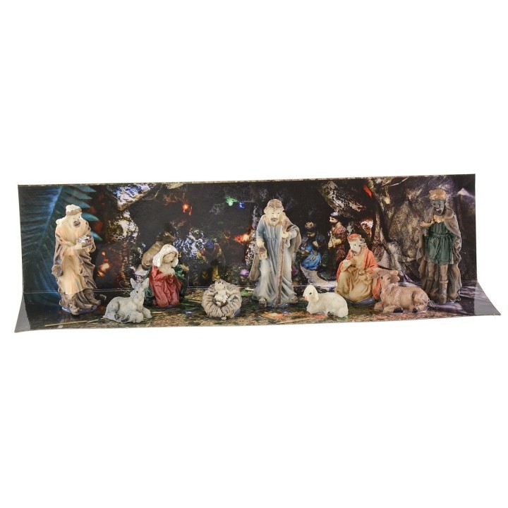 Nativity 9 subjects series 5 cm in resin