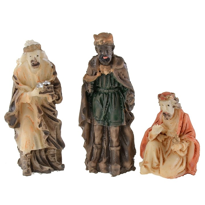 Natividad 9 figuras serie 5 cm en resina