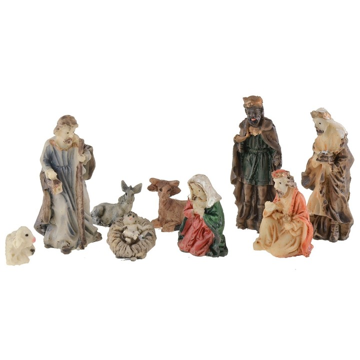 Nativity 9 subjects series 5 cm in resin