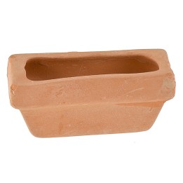 Vaso rettangolare in terracotta cm 5x2,3x2,2 h