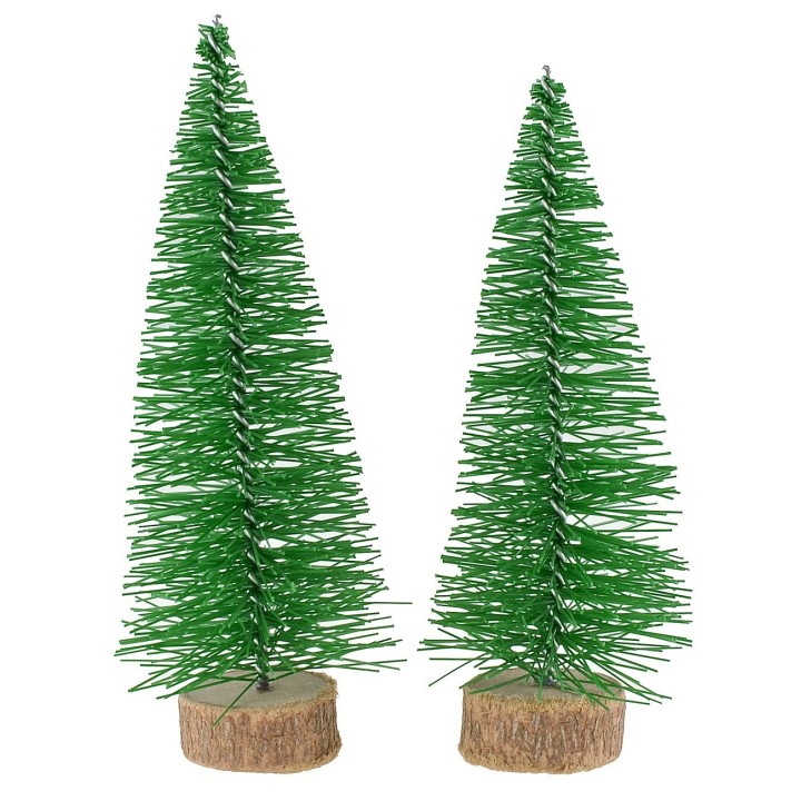 Set of 2 pines h 12.5 cm
