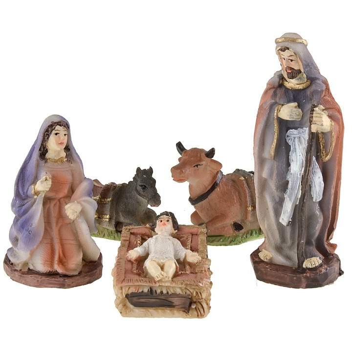 Nativity 10 subjects series 9 cm in resin