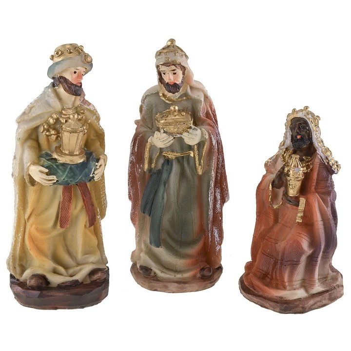 Natività 10 soggetti serie 9 cm in resina