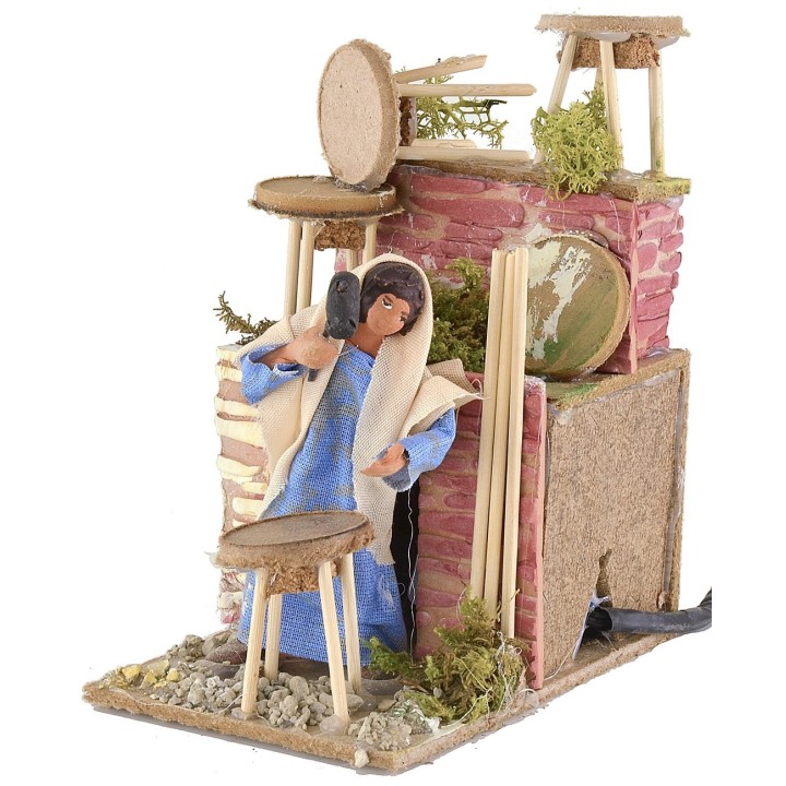 Constructor de taburetes en movimiento para belén de 10 cm