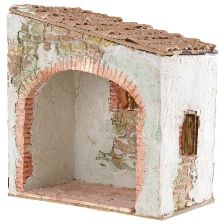 Tienda para pesebre iluminada cm 15x9x16 h