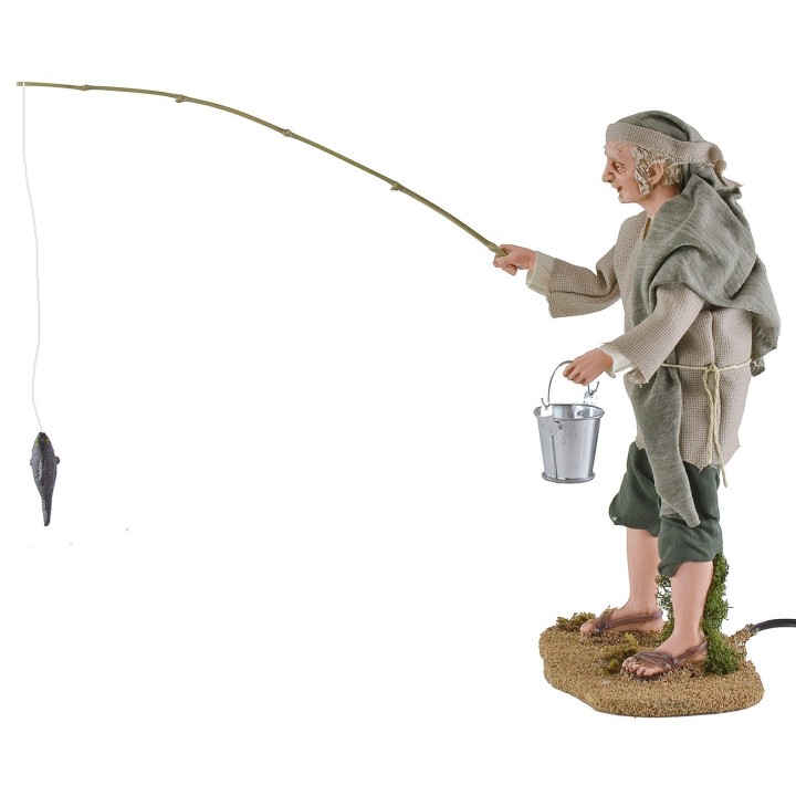 Fisherman in motion 30 cm