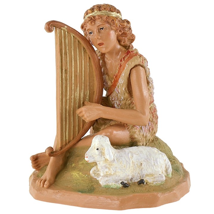 Faun with lyre 19 cm Fontanini series
