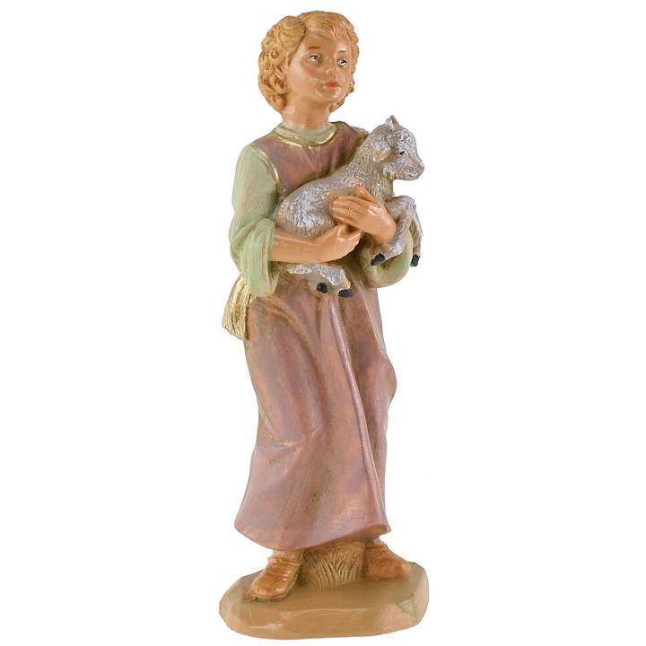 Bambina con capretta in braccio serie 19 cm Fontanini