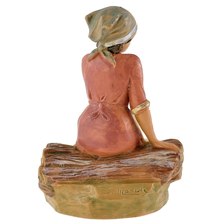 Seated girl series 12 cm Fontanini