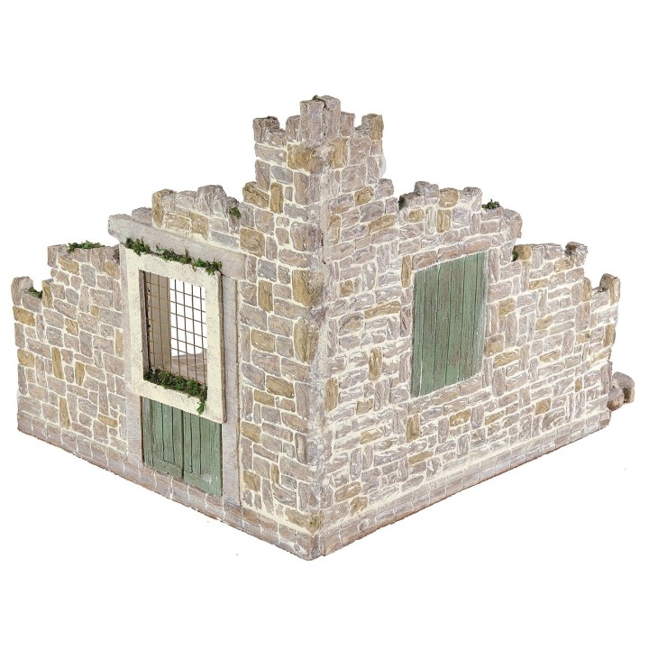 Resin setting for nativity scene 37x28.5x22.5 cm h