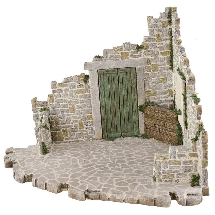 Ambientazione in resina per presepe cm 37x28,5x22,5 h