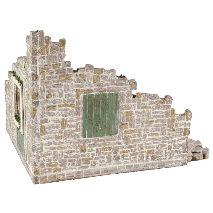 Resin setting for nativity scene 37x28.5x22.5 cm h