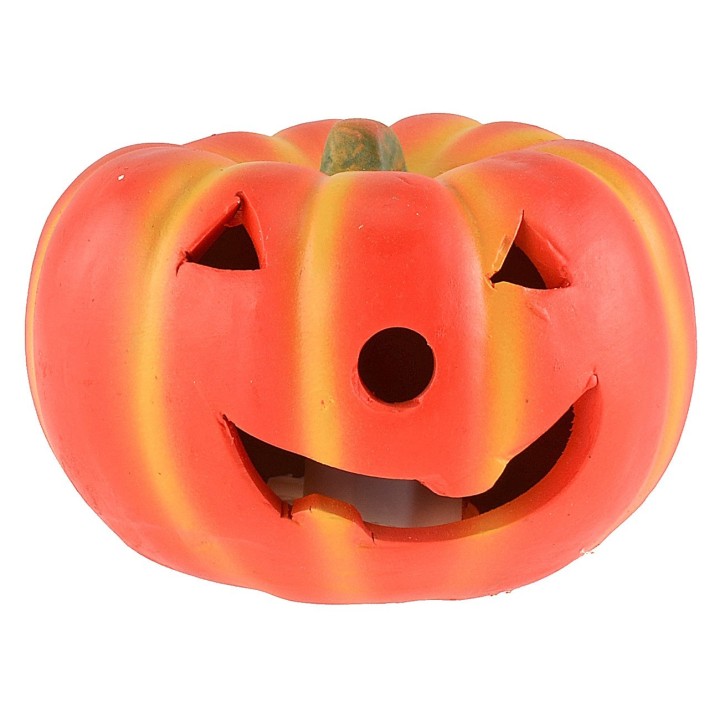 Calabaza de Halloween con luces LED que cambian de color a pilas