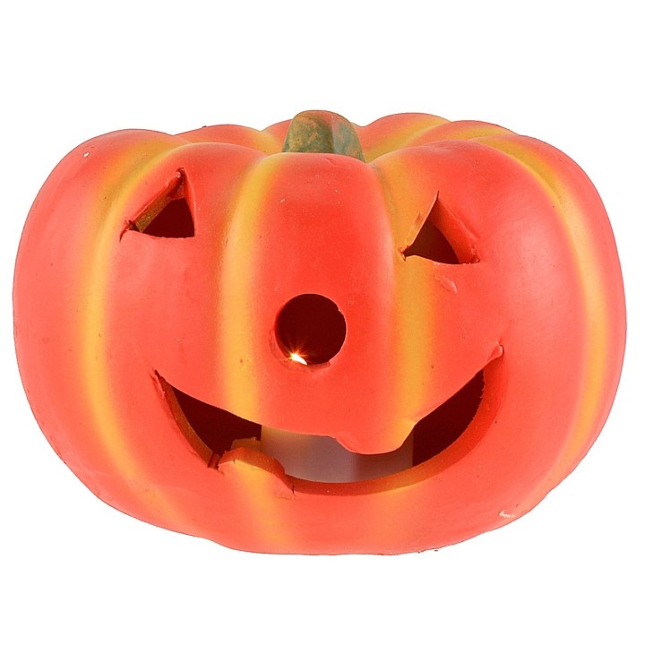 Calabaza de Halloween con luces LED que cambian de color a pilas