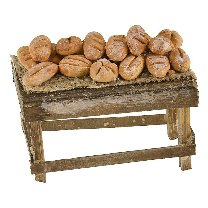 Banquet with assorted bread cm 7x3,5x5 h