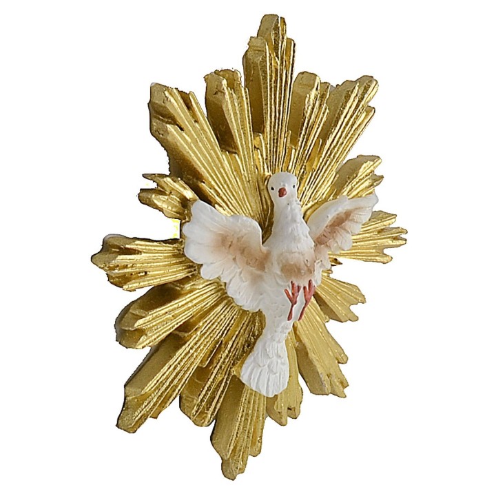 Spirito Santo con raggera dorata ø 8,5 cm