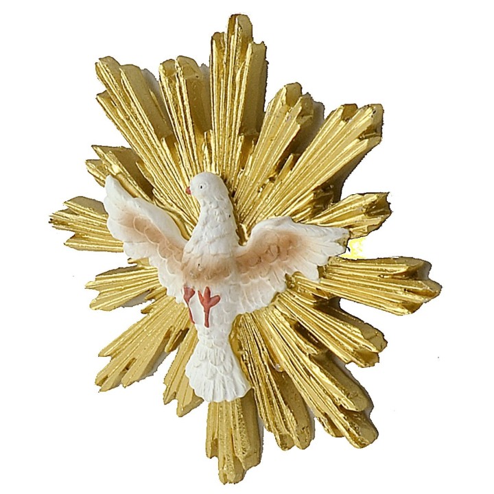 Holy Spirit with golden sunburst ø 8.5 cm