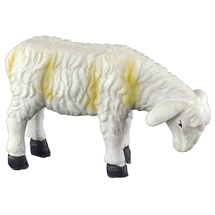 Sheep with yellow stripes with low head for statues from 24 to