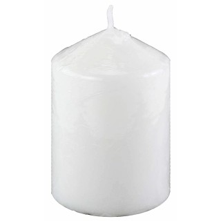 Vela de cera blanca h 8,5 cm