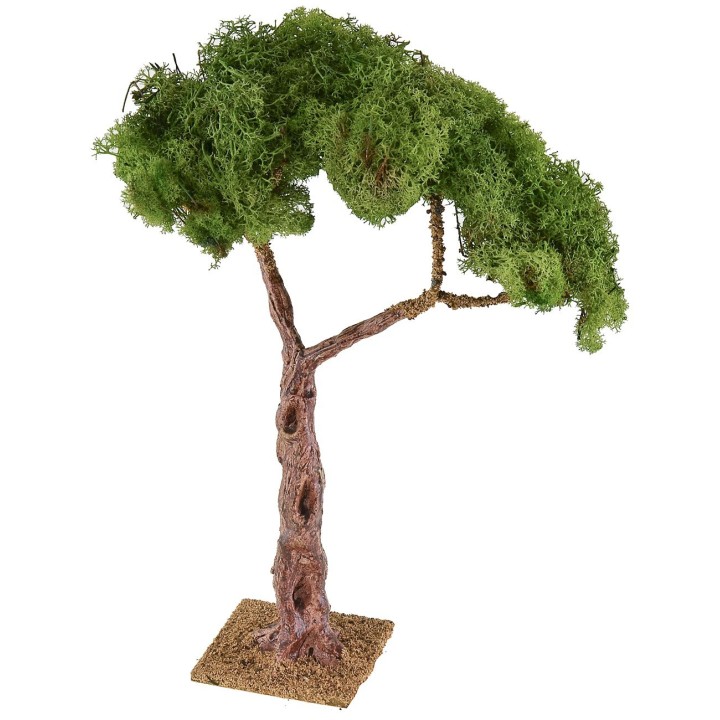 Árbol con copa y base de 8x8x31 cm h