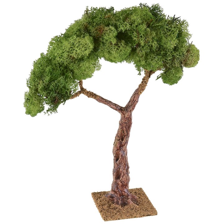 Tree with foliage and base 8x8x31 cm h