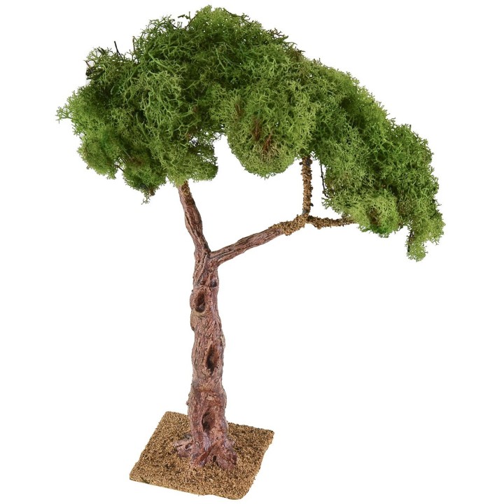 Árbol con copa y base de 8x8x31 cm h