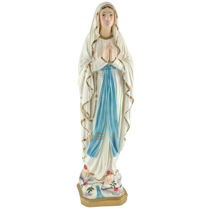 Madonna of Lourdes in resin h 41.5 cm