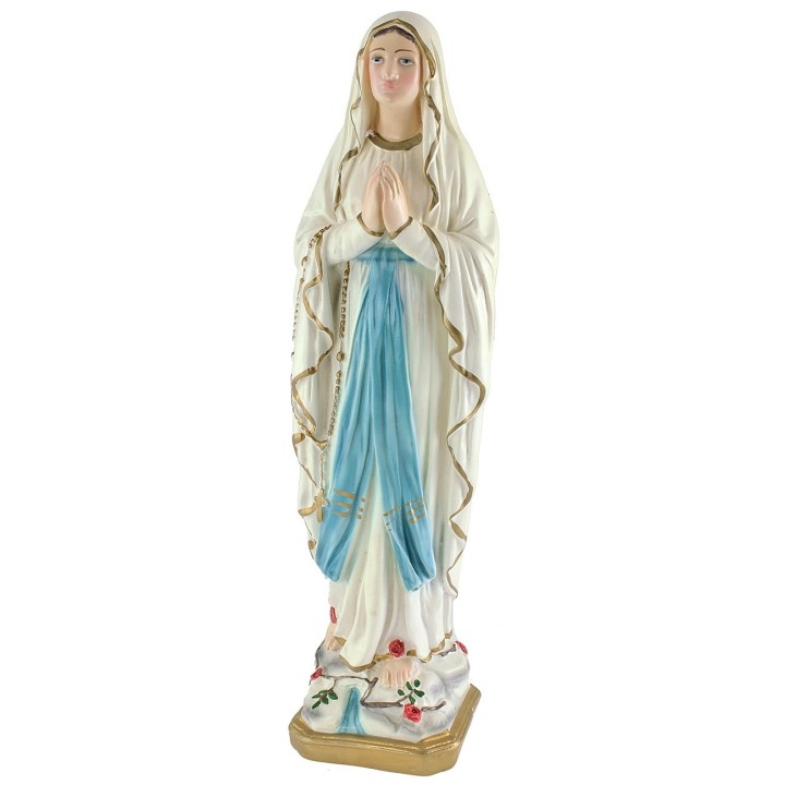 Madonna di Lourdes in resina h 41,5 cm