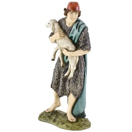 Buen pastor de resina Landi Moranduzzo 18 cm