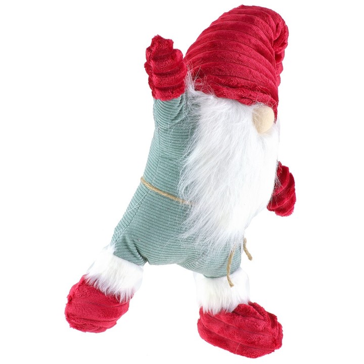 Gnomo navideño con barba h 63 cm
