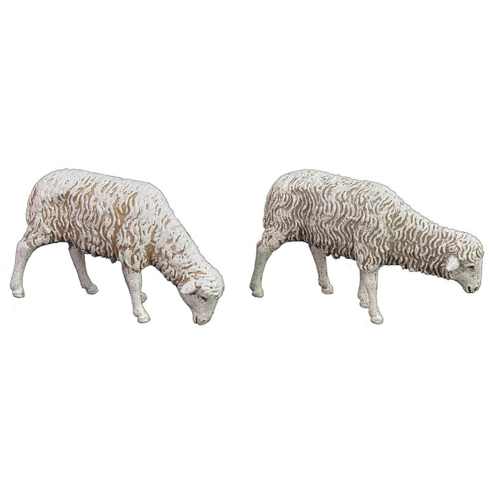 Conjunto de 8 ovejas Landi Moranduzzo para estatuas de 12 cm