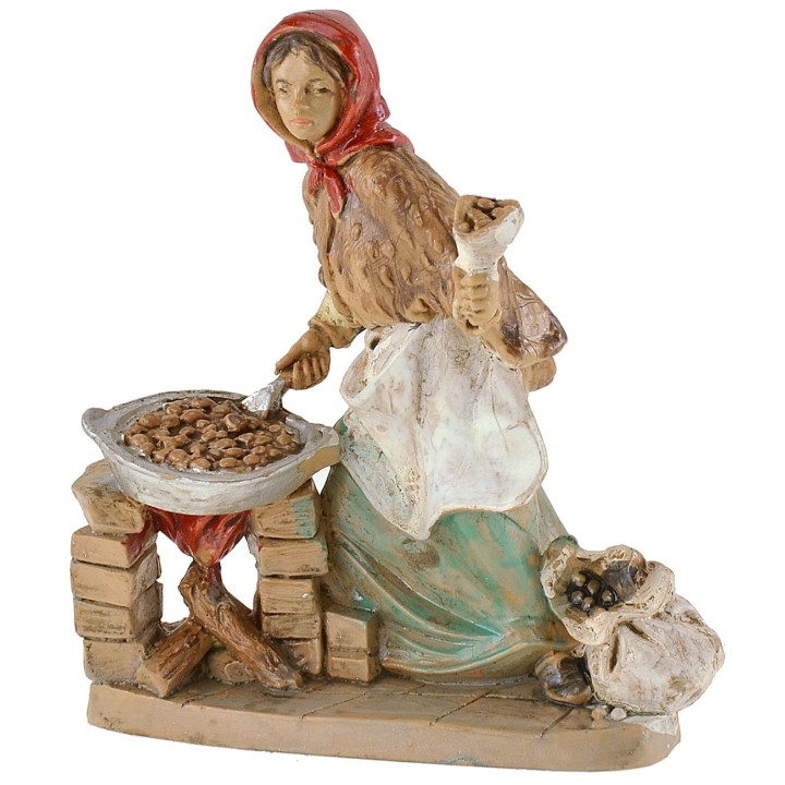 Statuina castagnara 10 cm in pvc lux Euromarchi