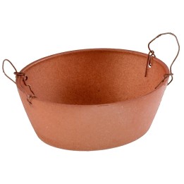 Tina ovalada color cobre 4,8 cm