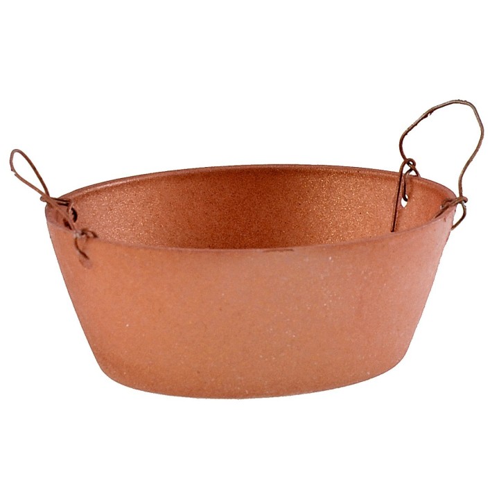 Tina ovalada color cobre 4,8 cm