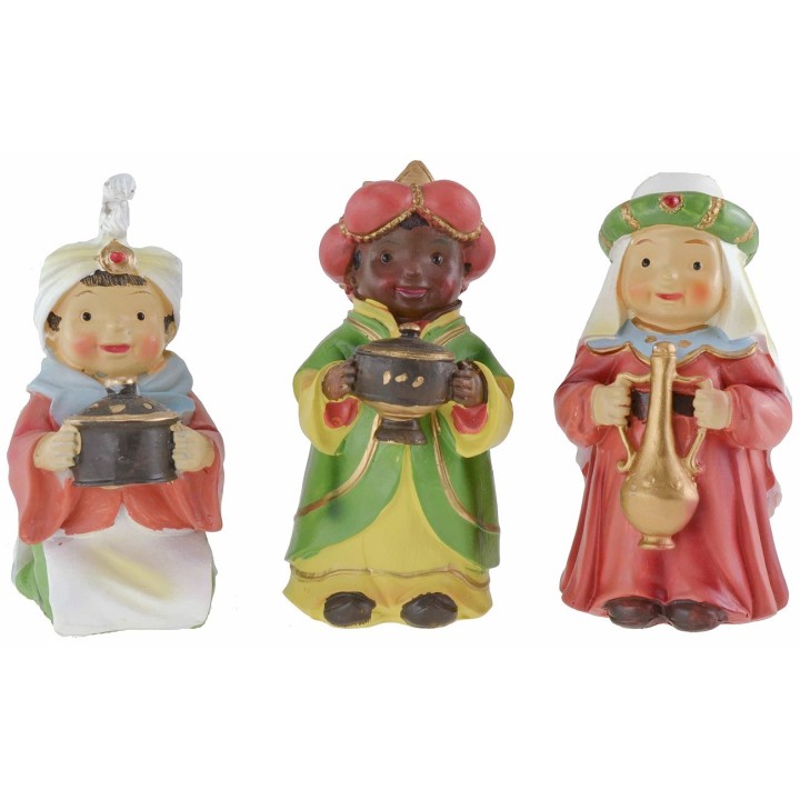 Three Wise Men in resin 10 cm Oliver child style