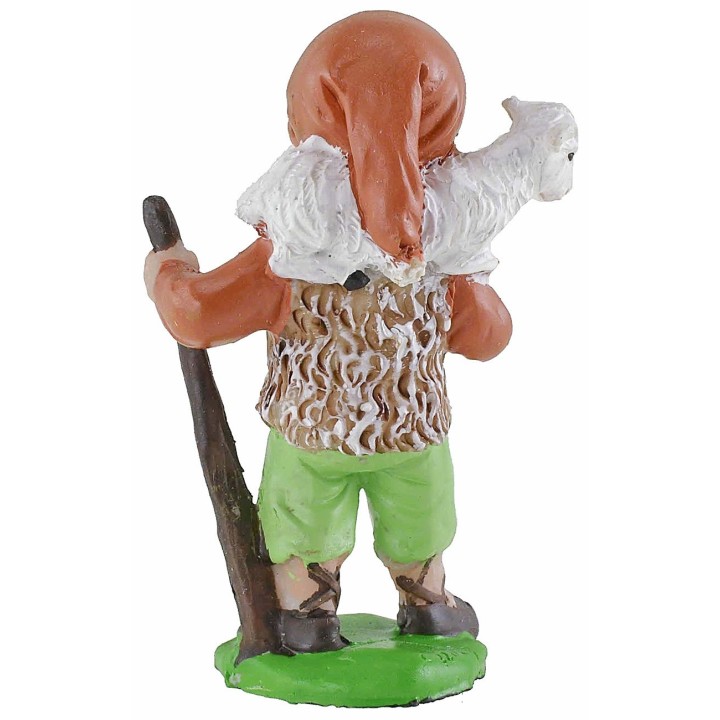 Pastorello con agnello in resina cm 7 stile bambino Oliver