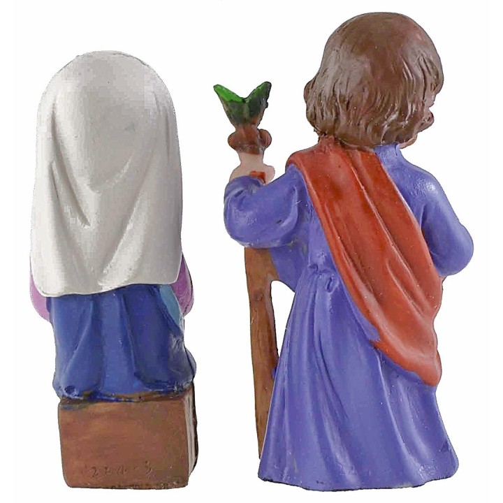 Natività 6 soggetti in resina cm 7 stile bambino Oliver
