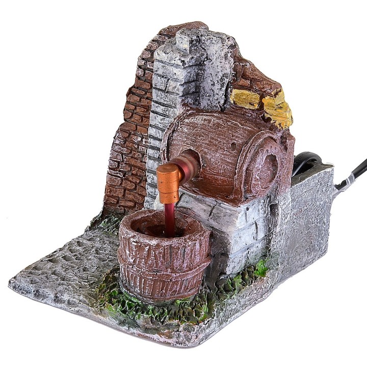 Barril de resina funcional de 9,5x12,5x11 cm h