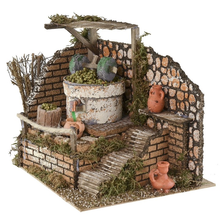 Molino en funcionamiento cm 24x21x22 h