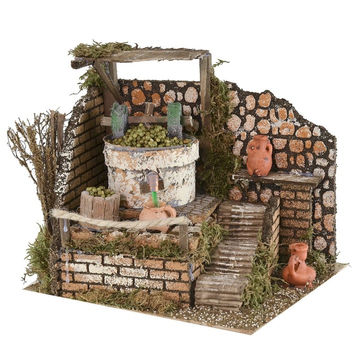 Molino en funcionamiento cm 24x21x22 h