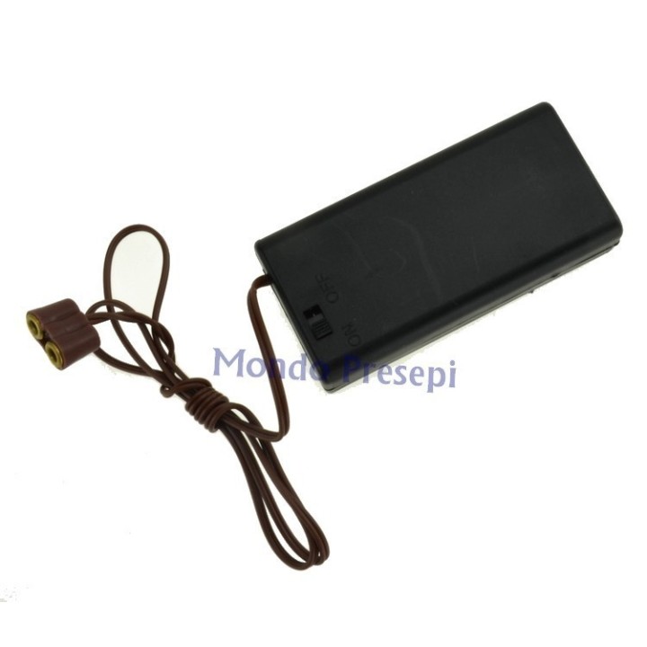 Battery holder with switch for lights and lanterns - PT-K