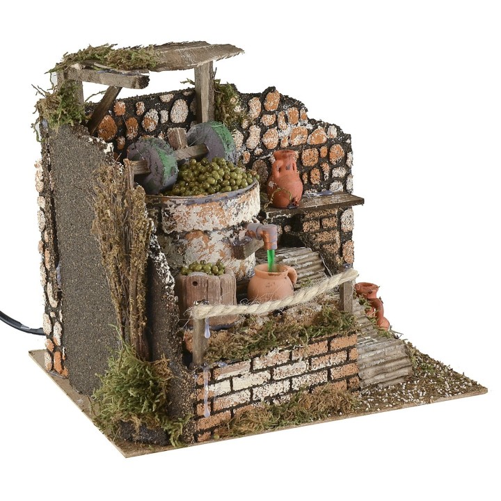 Molino en funcionamiento cm 24x21x22 h