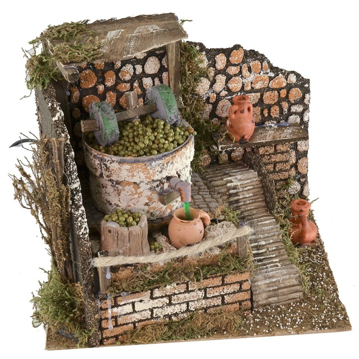 Molino en funcionamiento cm 24x21x22 h
