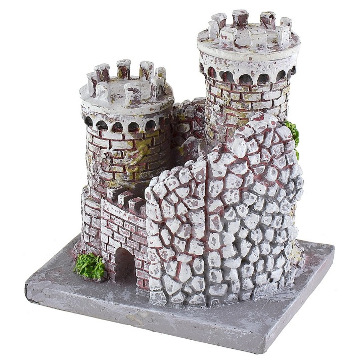 Castillo de resina de 8x6,5x9 cm h