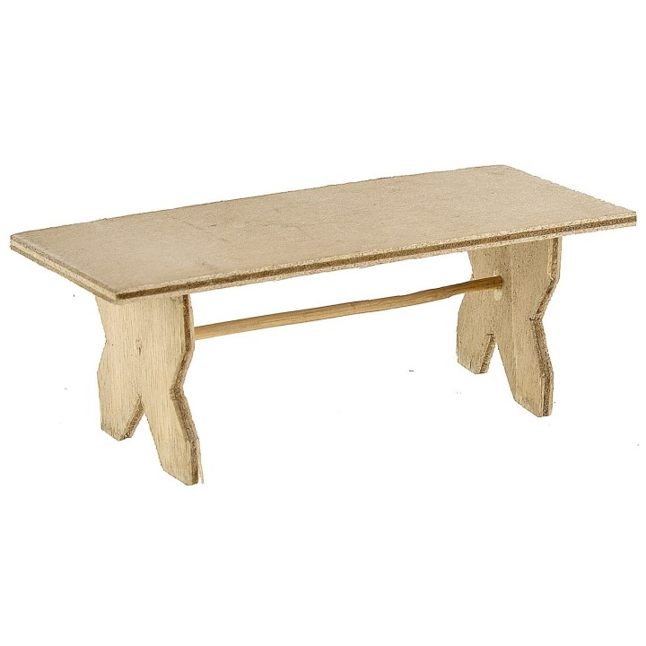 Light wood table 12x5x4 cm h