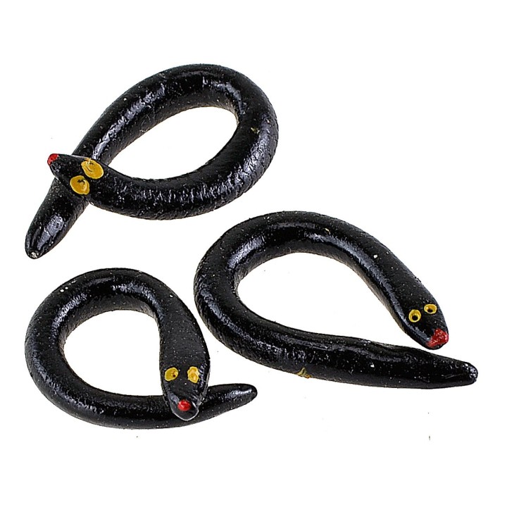 Set of 3 terracotta eels ø 5 mm